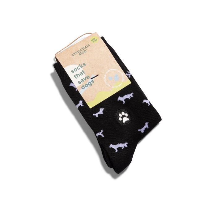 Kids Socks that Protect Dogs (Black Dogs)