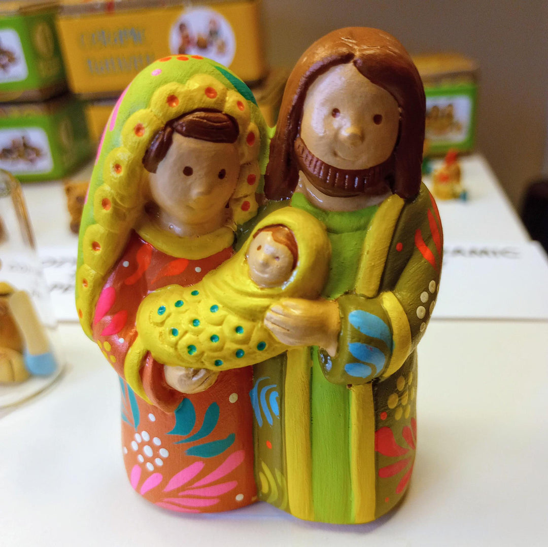 Coral & Lime Holy Family