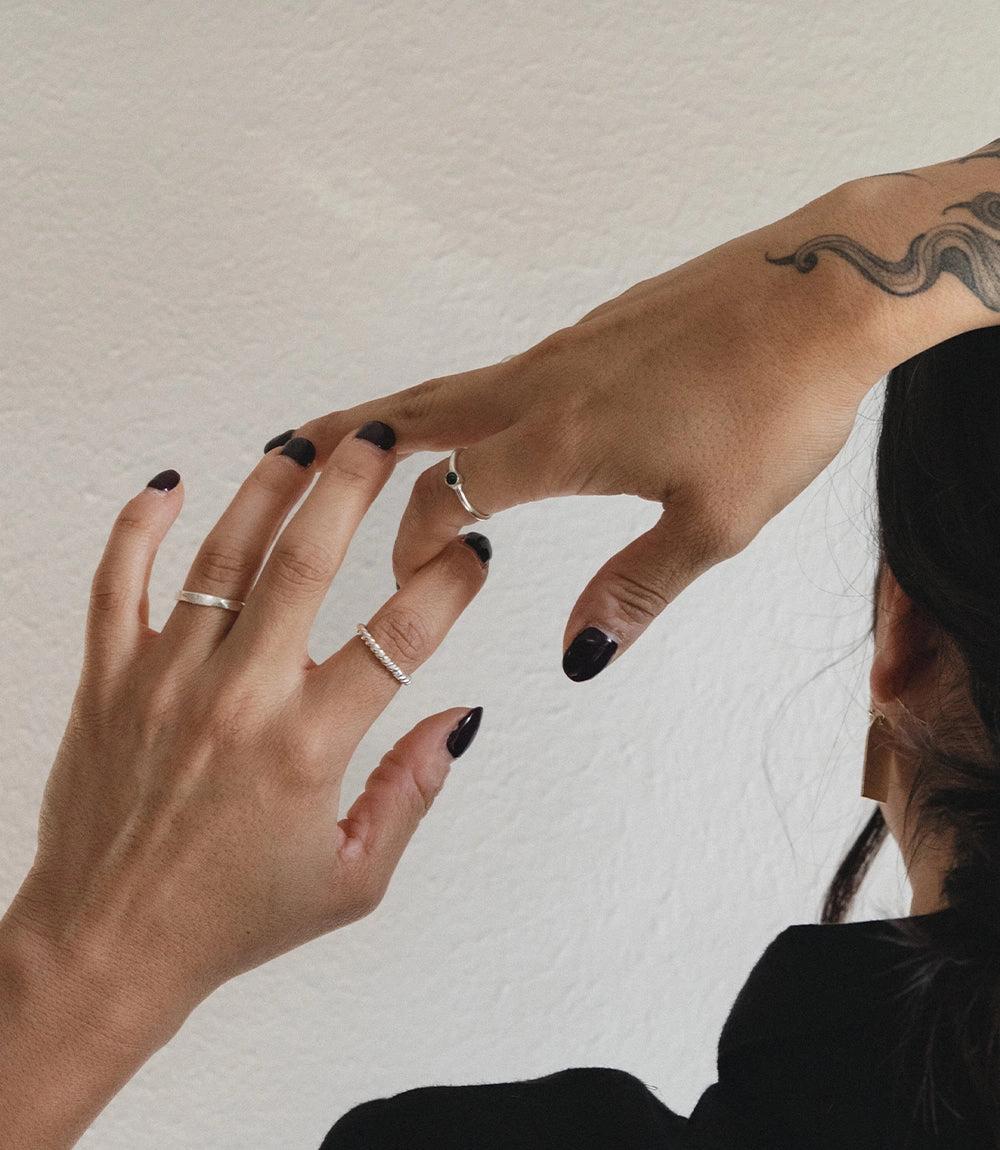 Semi-Precious Stone Stacking Ring