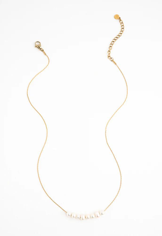 Harmony Pearl Cluster Necklace