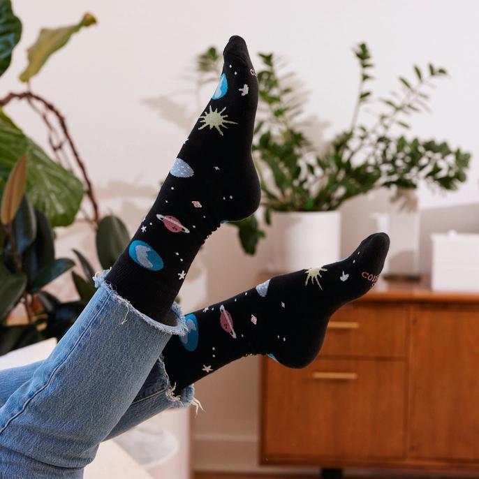 Socks that Support Space Exploration (Black Galaxy)