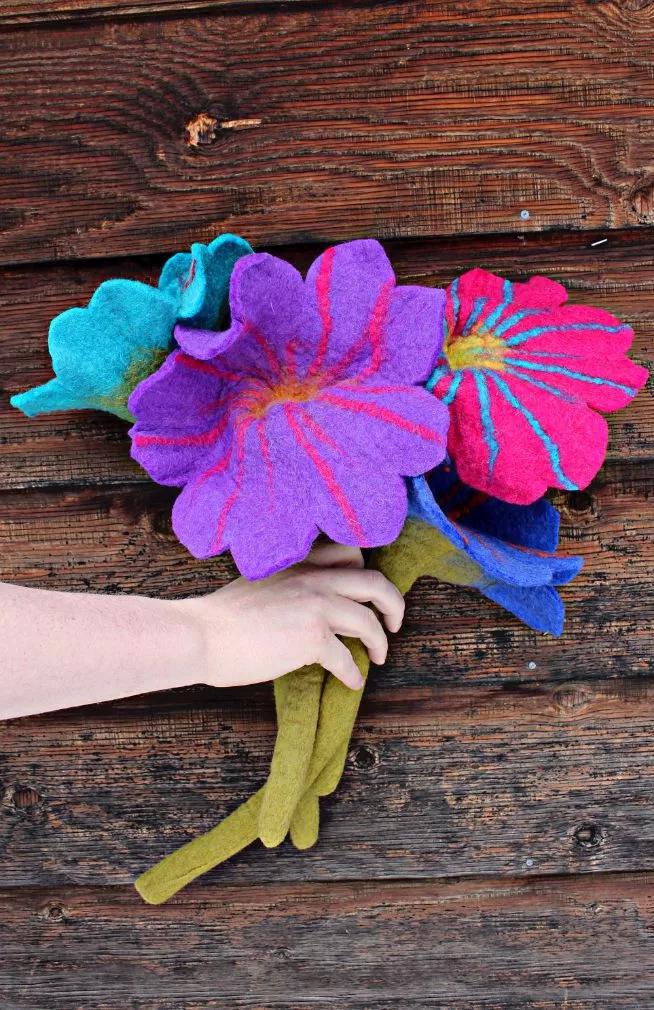 Jumbo Felted Flower