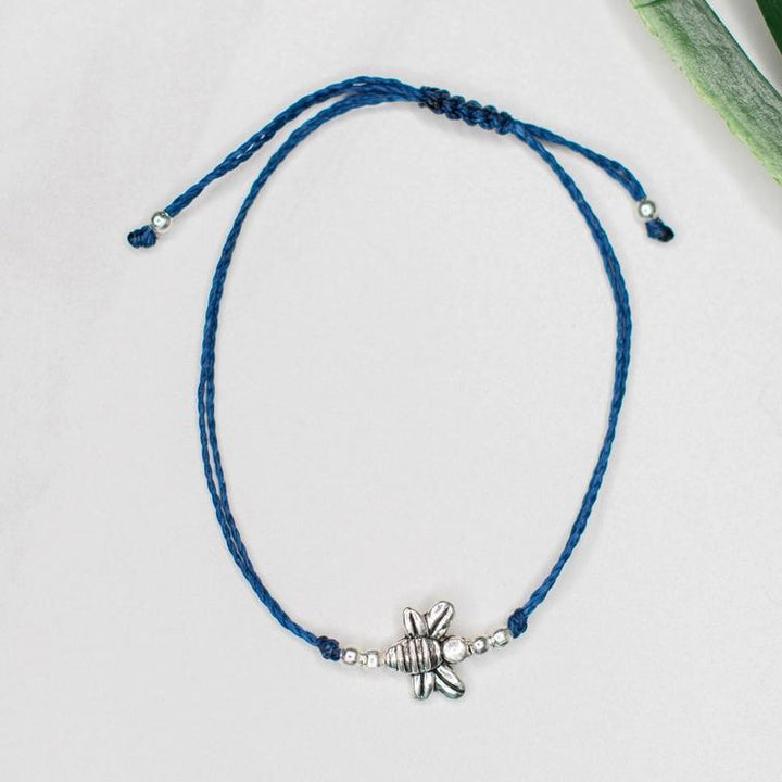 String Charm Bracelet Bee