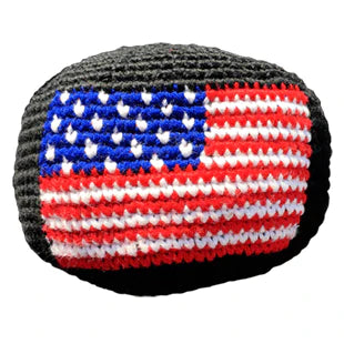 Hacky sack with American flag pattern 