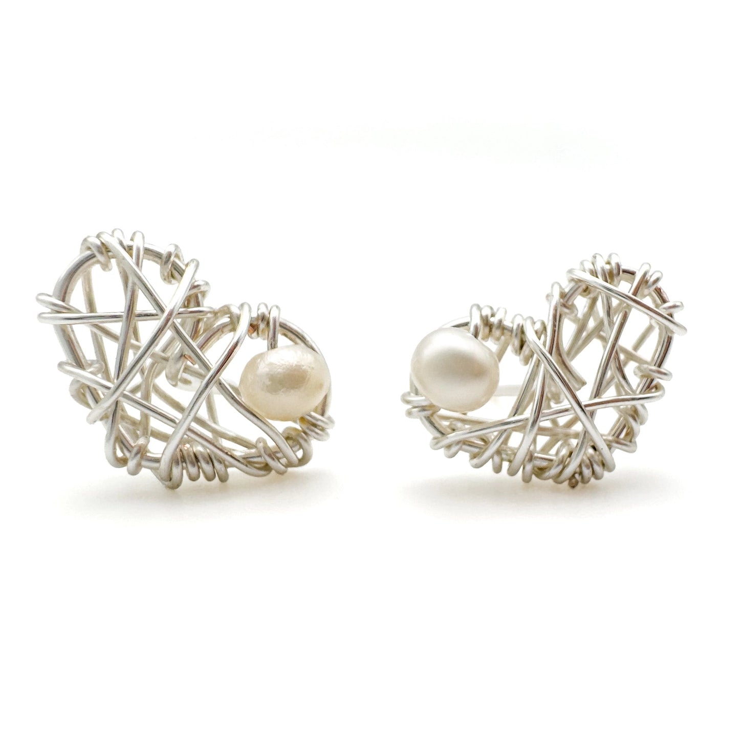 Dear Heart Silver Earrings – The Work Of Our Hands