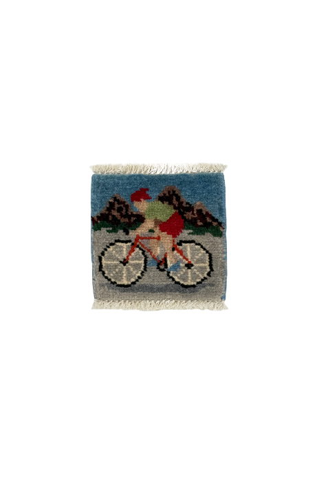 Biking Mug Rug