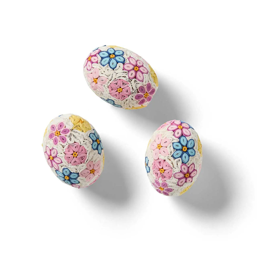 Quilled Floral Easter Egg
