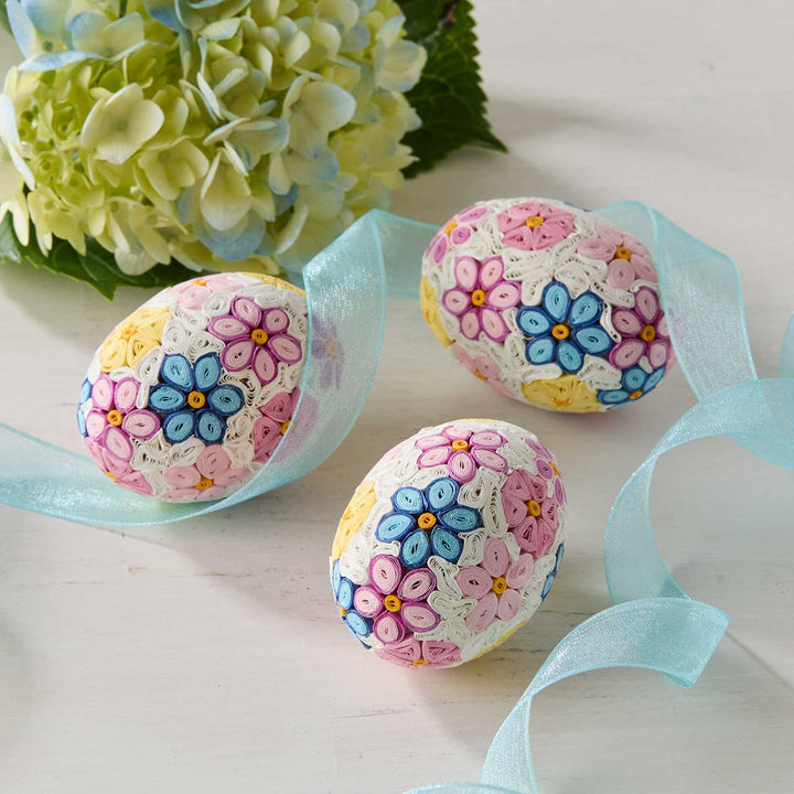 Quilled Floral Easter Egg
