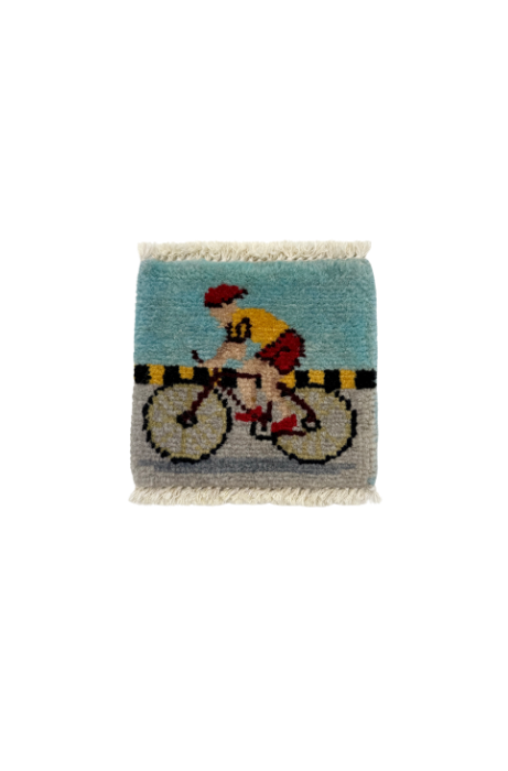 Biking Mug Rug