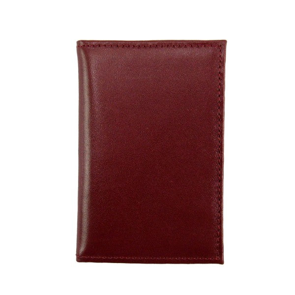 Brown leather wallet on a white background