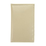 Beige wallet on a white background