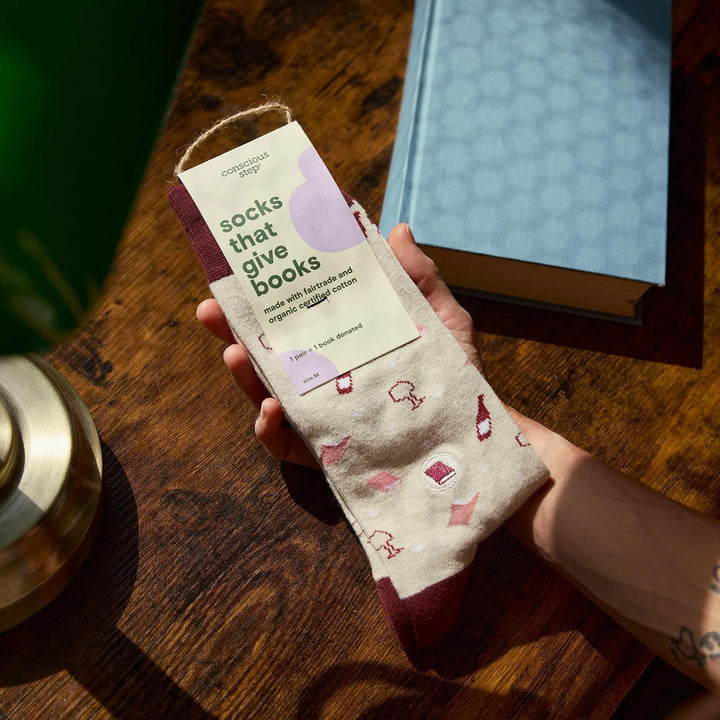 Socks that Give Books (Wine and Books)