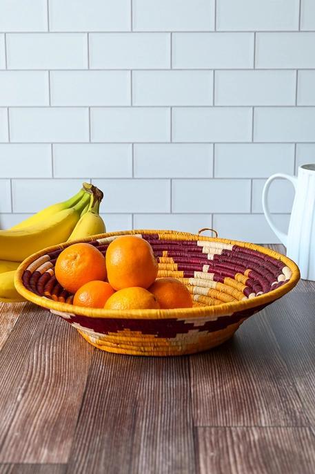 Sweet Potato & Sorghum Raffia Coil Basket
