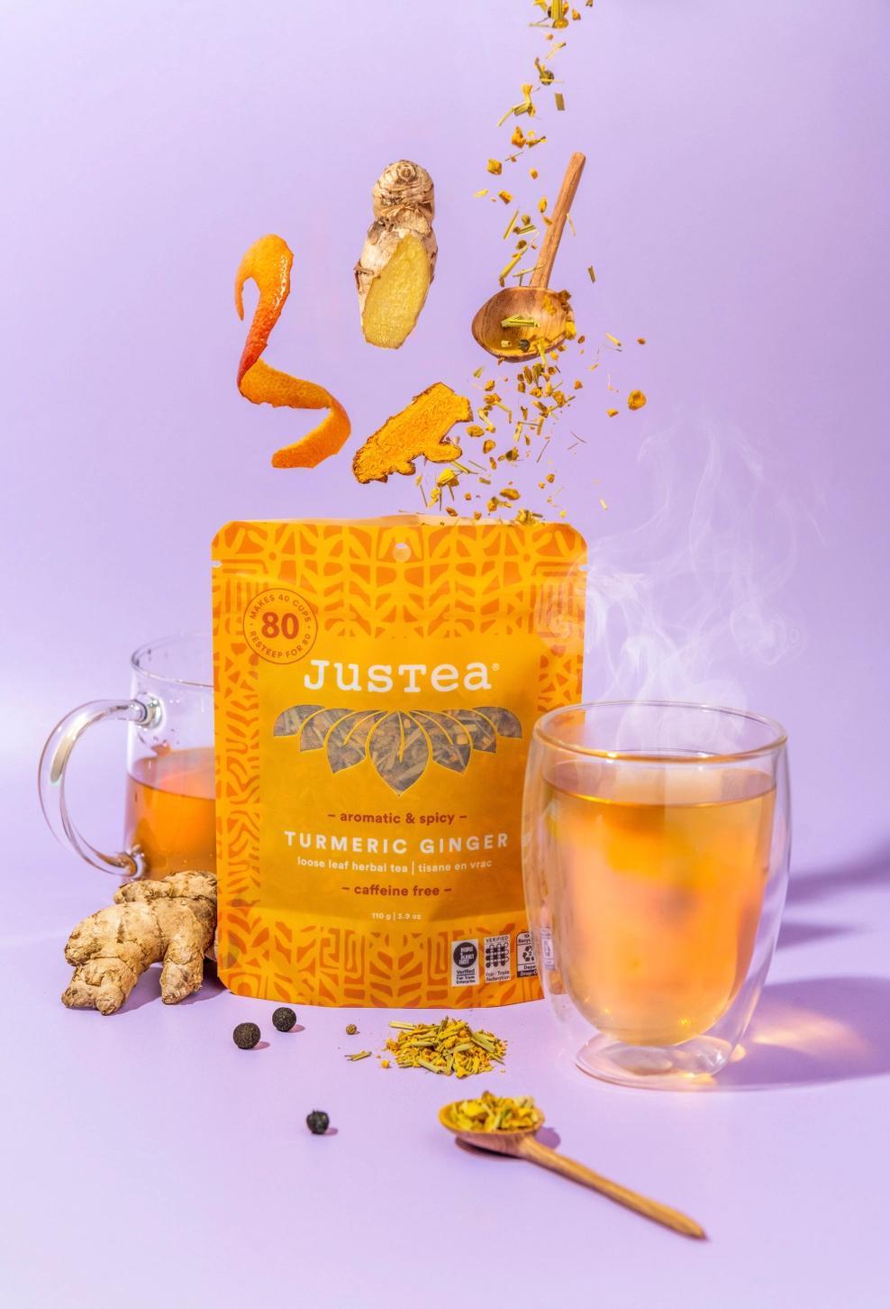 Turmeric Ginger Loose Leaf Tea Pouch