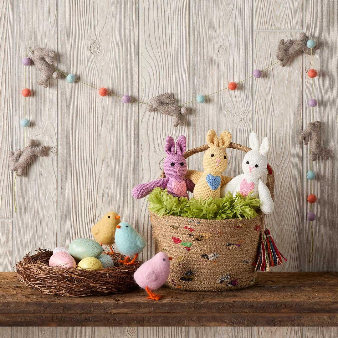 Hopping Bunny Felt Garland