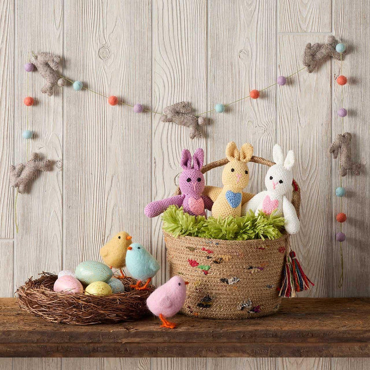 Hopping Bunny Felt Garland