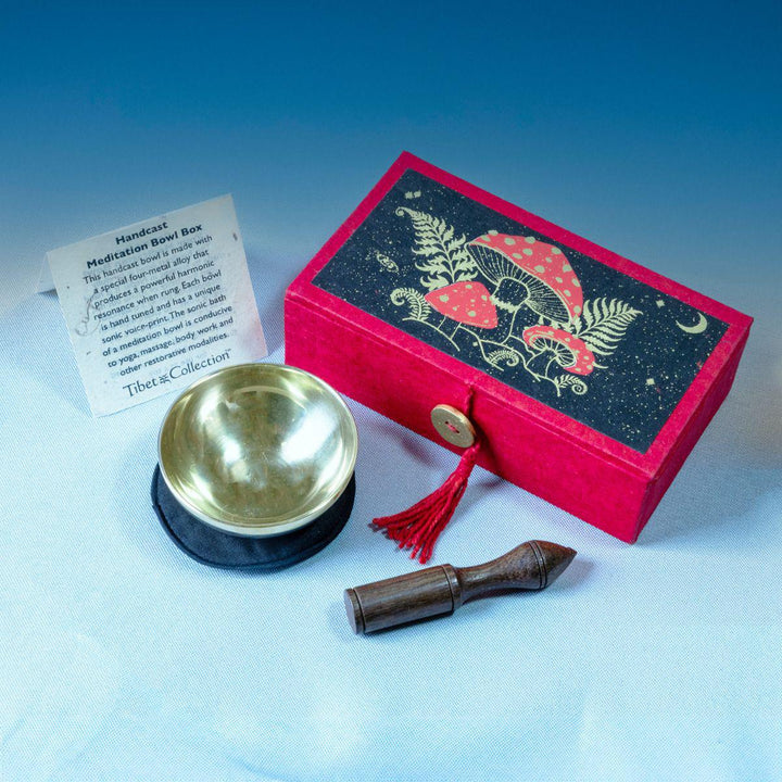 Celestial Mushroom Meditation Bowl with Box