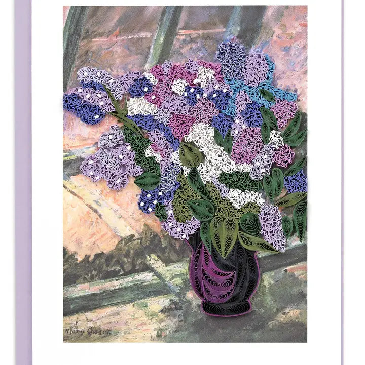 Decorative greeting card with a floral design