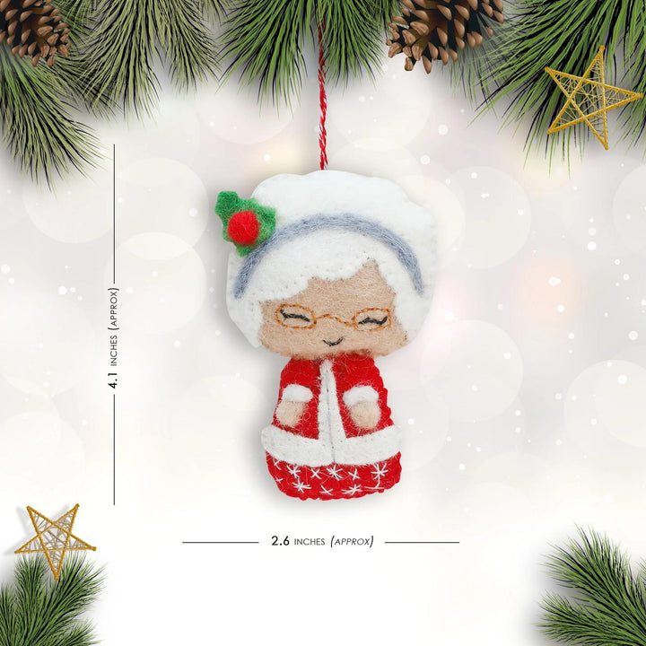 Ms. Claus Felt Ornament