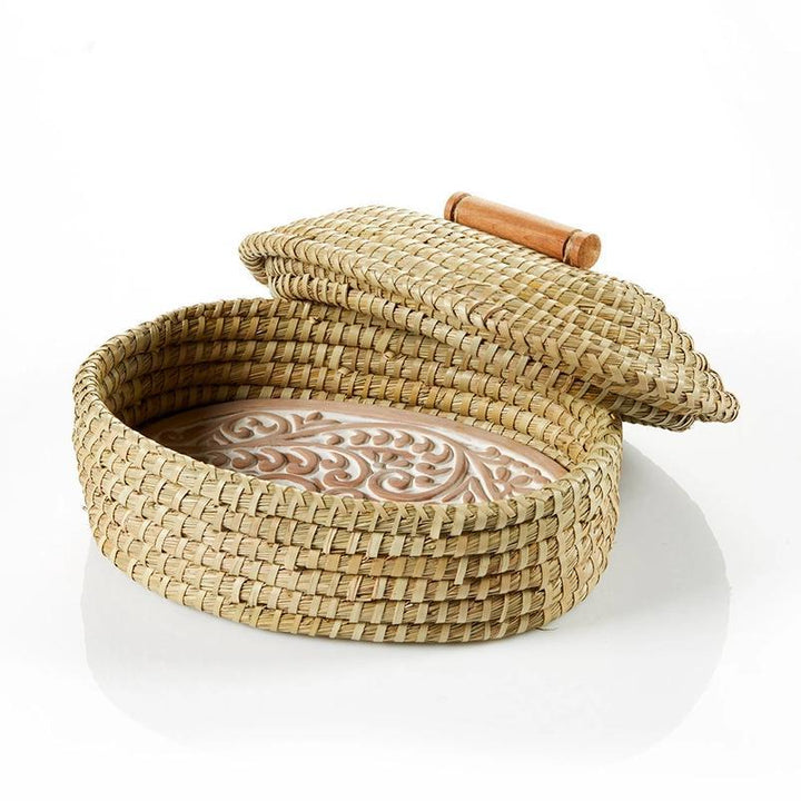 Lidded Double Vine Breadwarmer