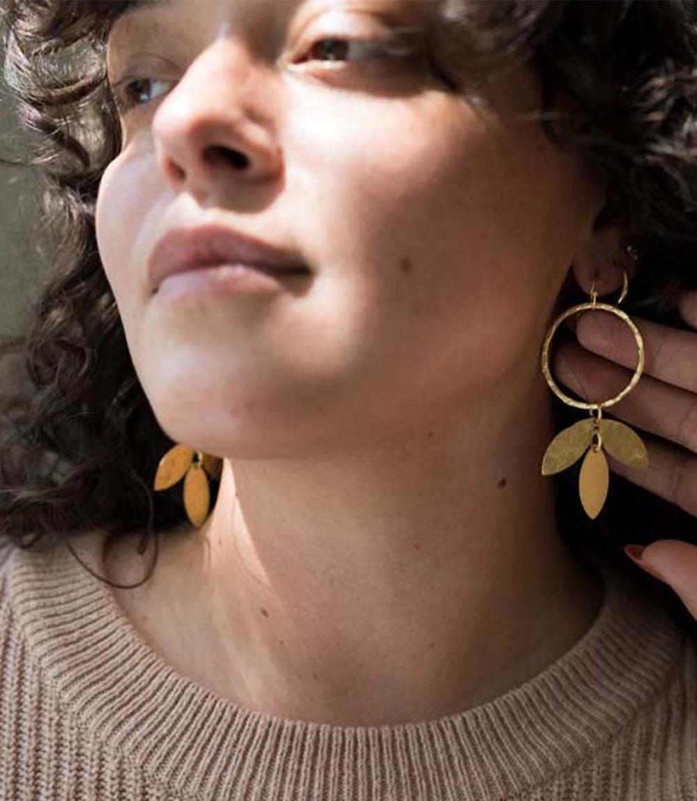 Aamani Vine Hoop Earrings