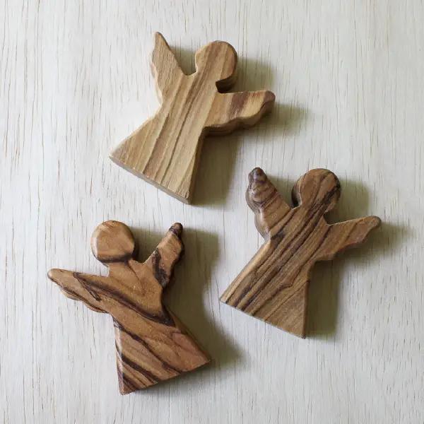 Olive Wood Angel