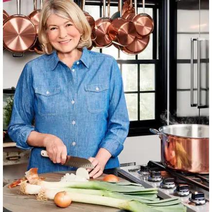 Martha Stewart in the kitchen
