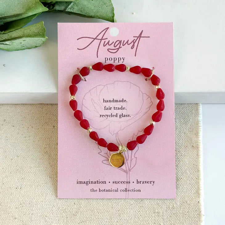 August botanical bracelet