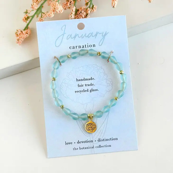 January botanical bracelet