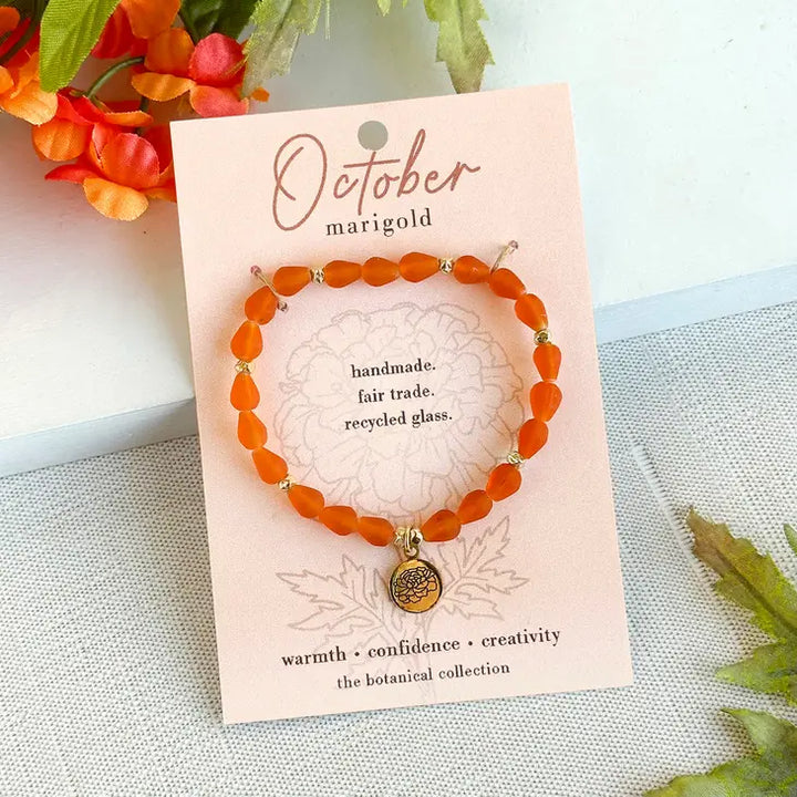 October botanical bracelet
