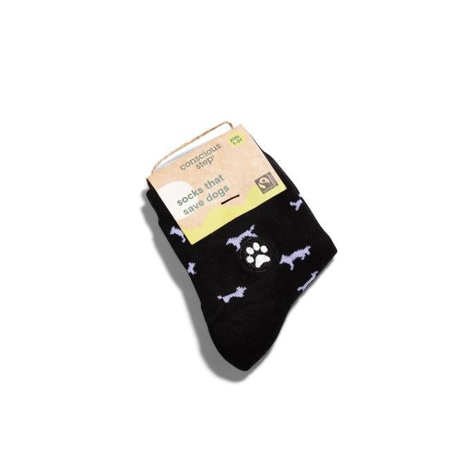 Kids Socks that Protect Dogs (Black Dogs)