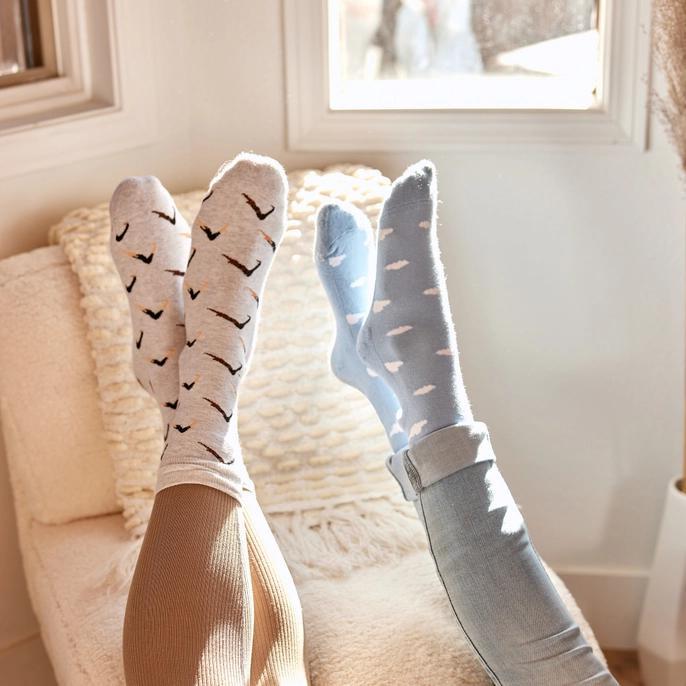 Socks that Support Mental Health (Gray Yogis)