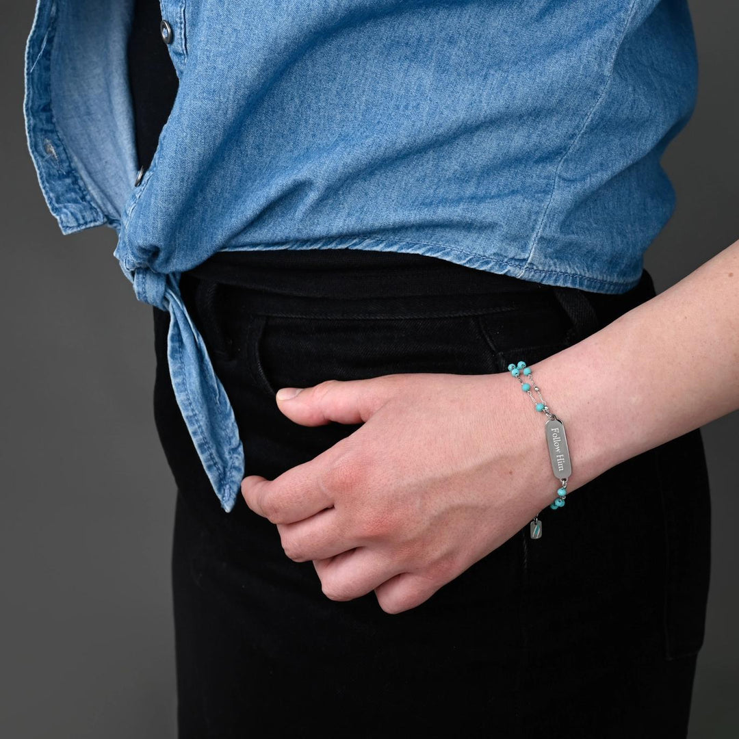 Follow Him Bracelet Silver