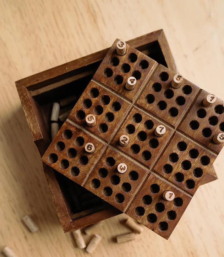 Sudoku Wooden Peg Game