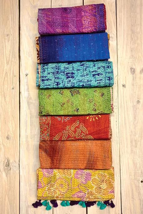 Kantha Silk Sari Scarf