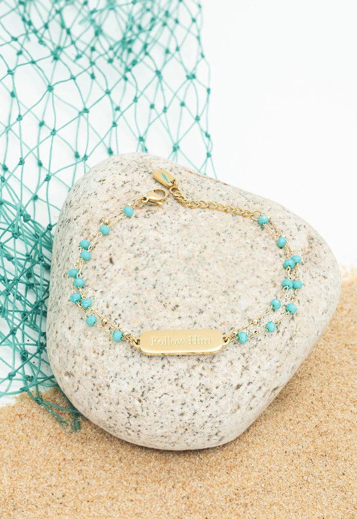 Follow Him Bracelet Gold