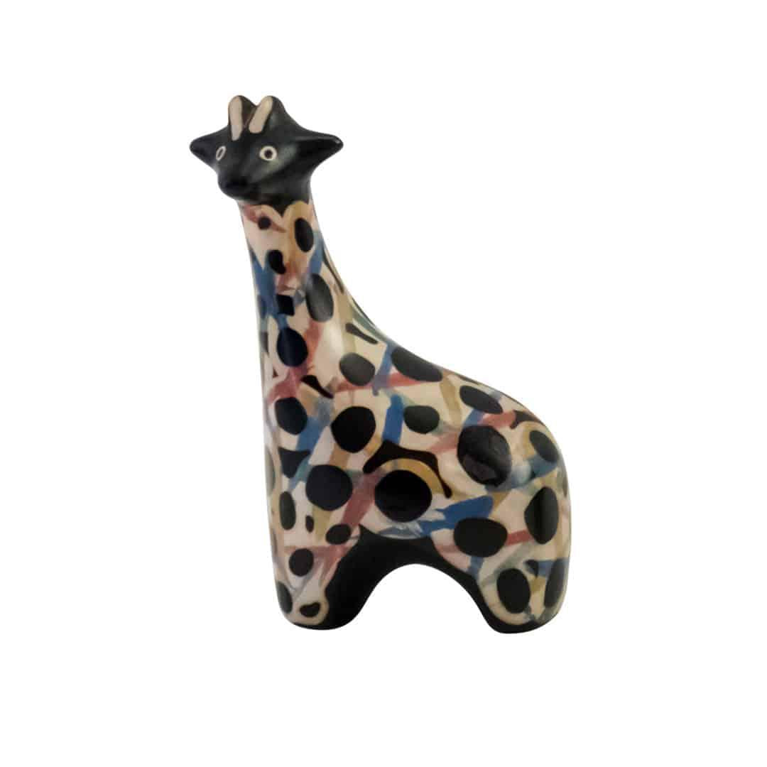 ceramic giraffe on a white background