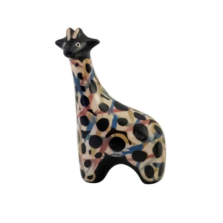 ceramic giraffe on a white background