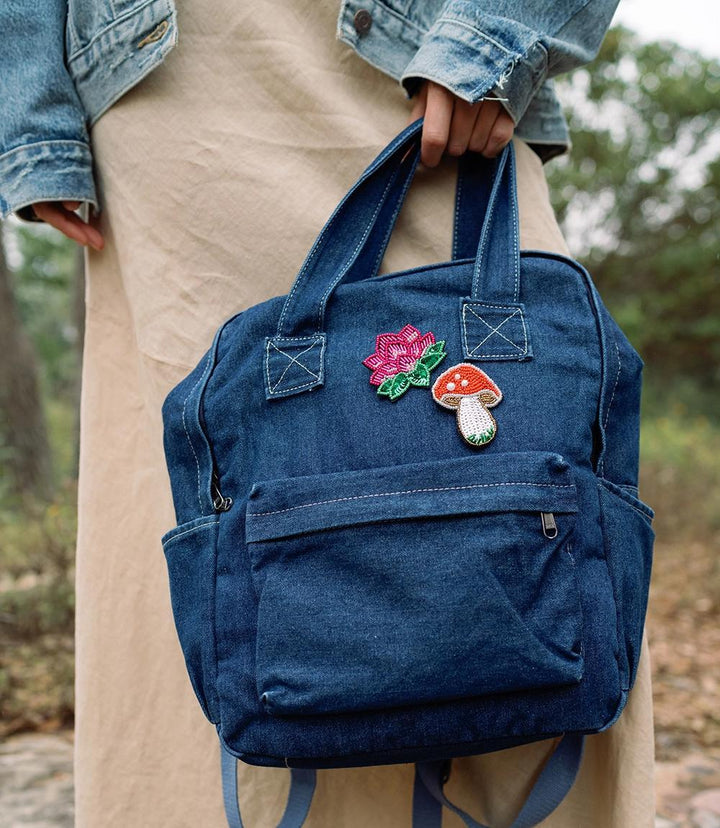 Beaded Lotus Brooch Pin