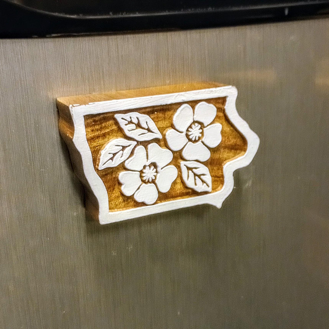 Iowa Wooden Magnet