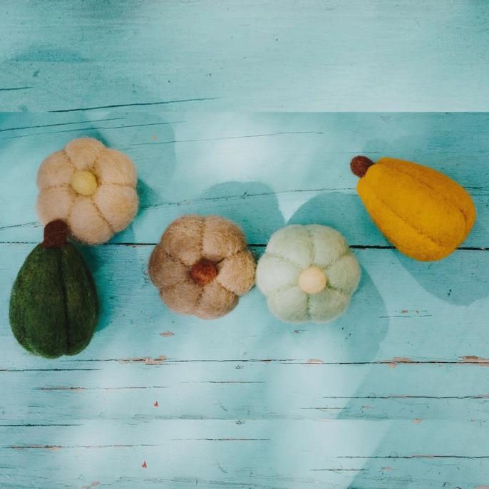 Felt Harvest Gourds