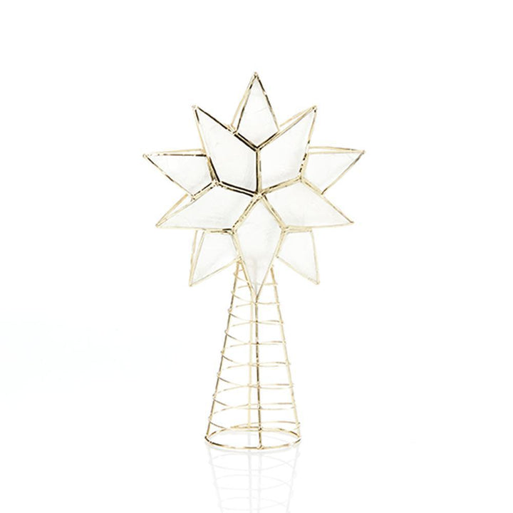Capiz 3D Star Tree Topper