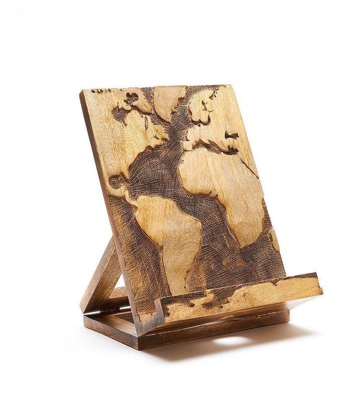 World Map Book/Tablet Stand
