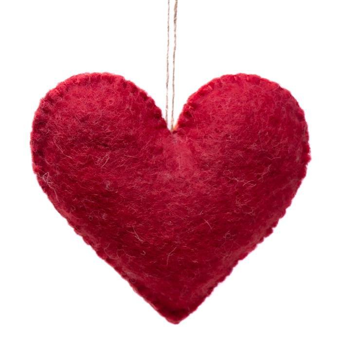 Love Burst Felt Ornament