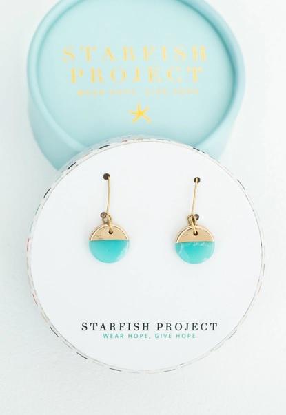 Refresh Earrings in Aqua