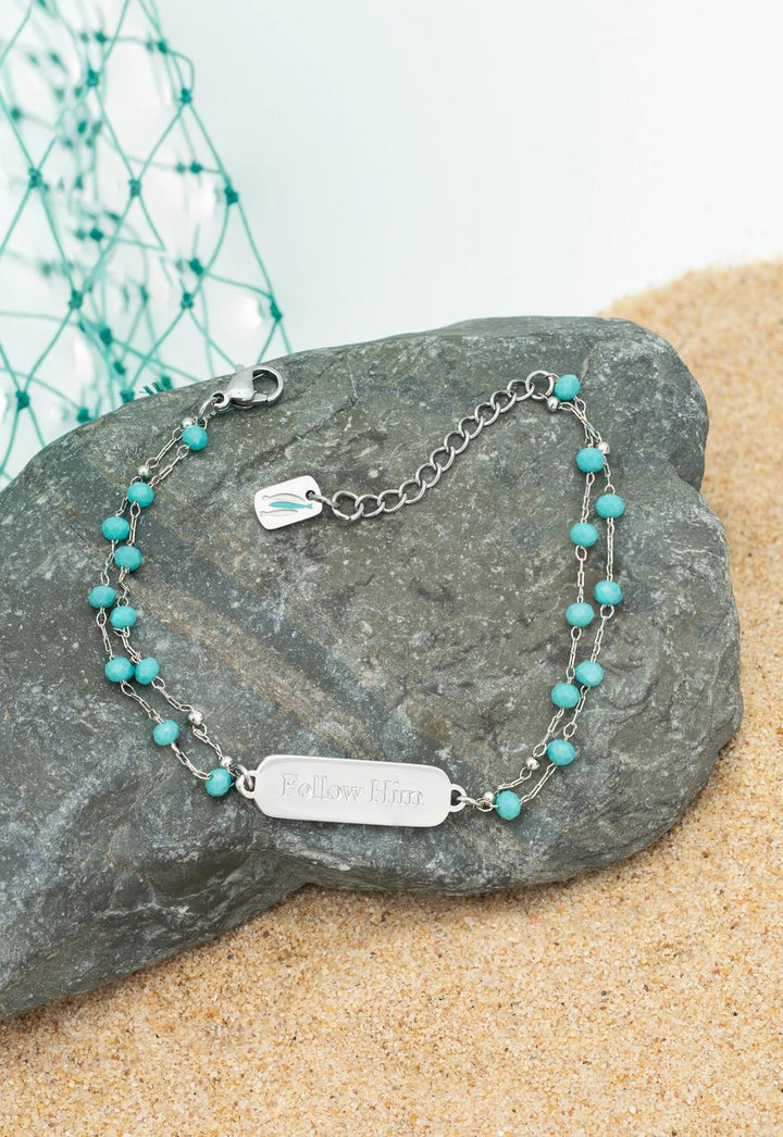 Follow Him Bracelet Silver