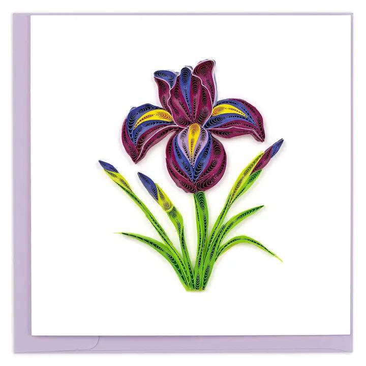 Quilling Card Iris