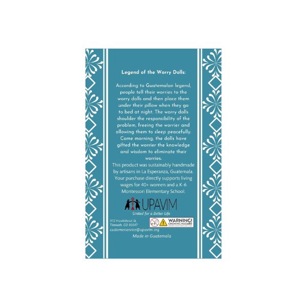 Blue card with white text and UPAVIM logo on a white background