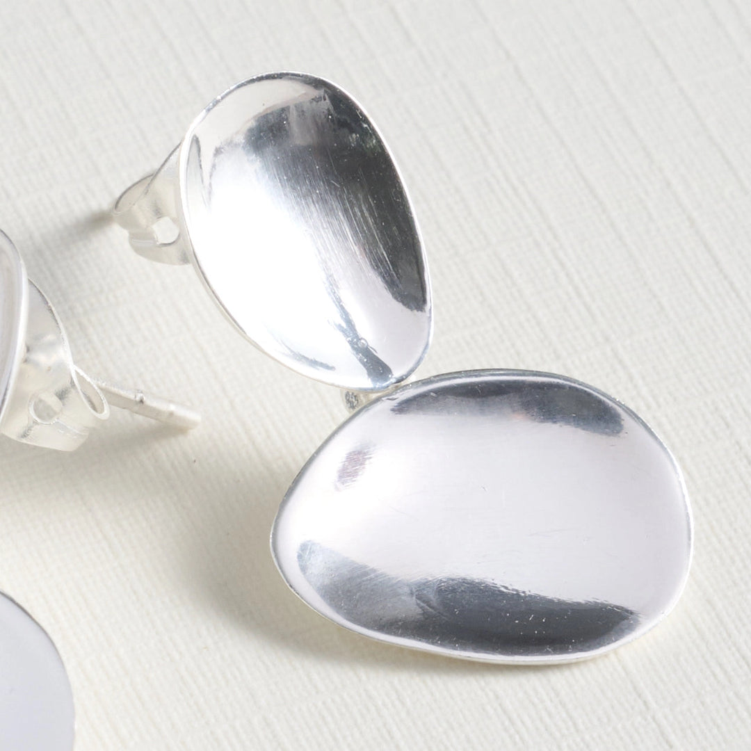 Double Curved Oval Earrings