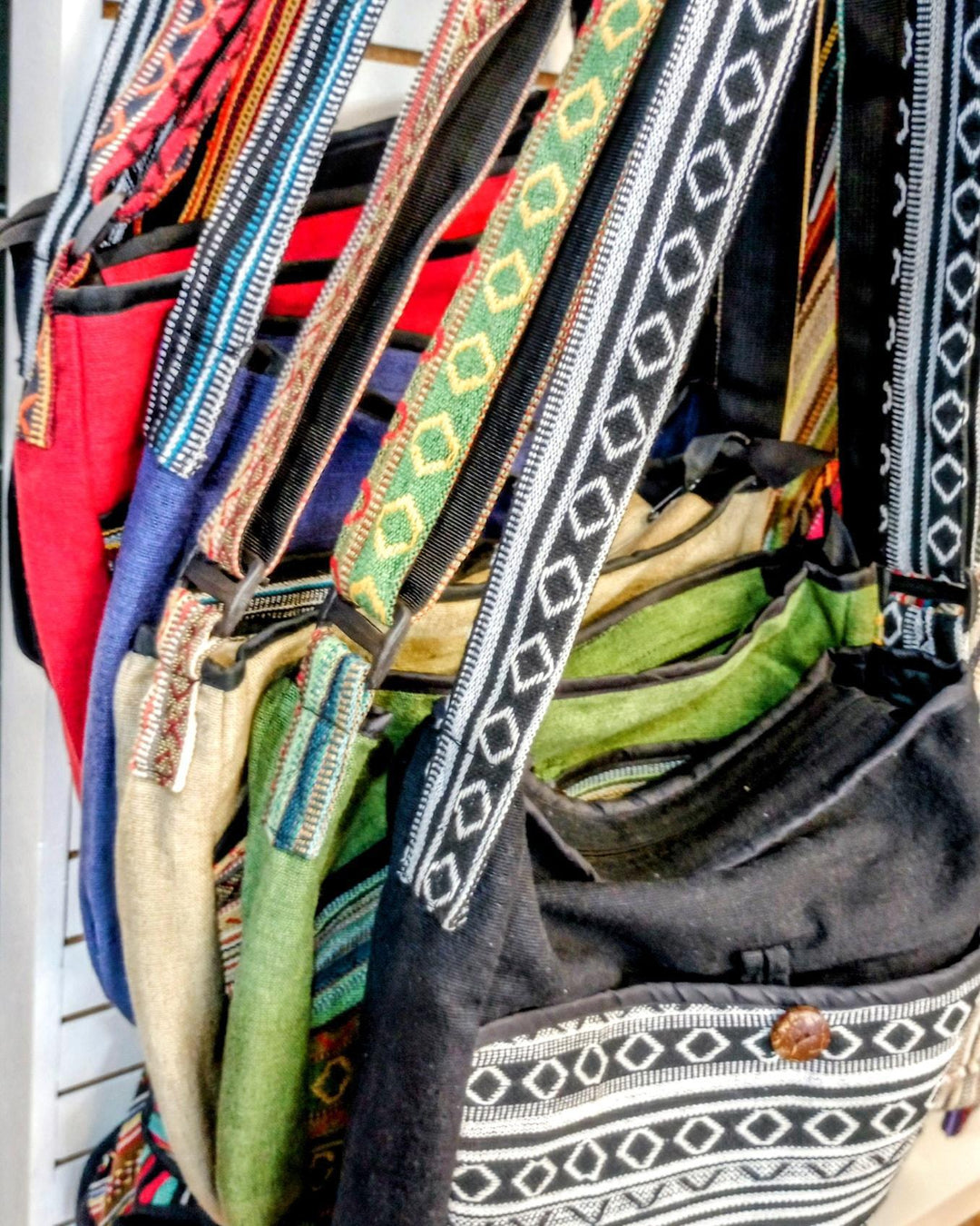 Bright Stripe Messenger Bag